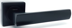 Ручка дверная KEDR R06 06-144 BLACK MAT ( чёрный матовый )